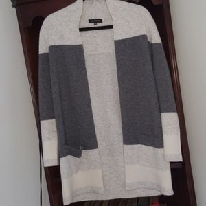 525 America Cashmere Wool Colorblock Cardigan XS